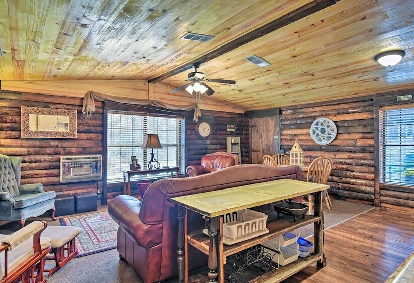 Arkansas Log Cabin Rental Near Lake Greeson!