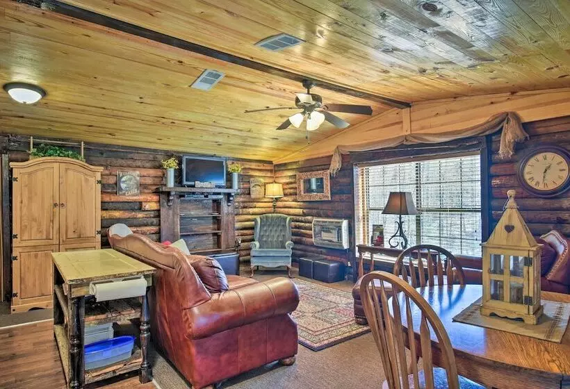 Arkansas Log Cabin Rental Near Lake Greeson!