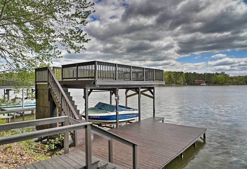 Waterfront Cottage W/ Boat Dock & 3 Decks!