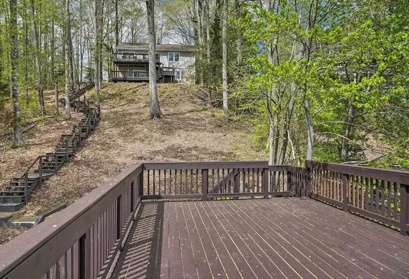 Waterfront Cottage W/ Boat Dock & 3 Decks!