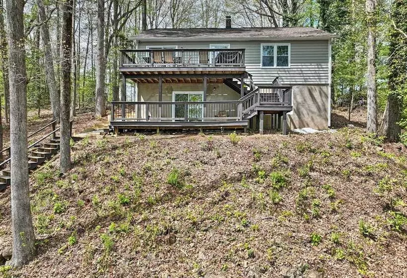 Waterfront Cottage W/ Boat Dock & 3 Decks!