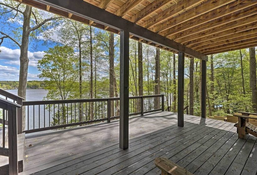 Waterfront Cottage W/ Boat Dock & 3 Decks!