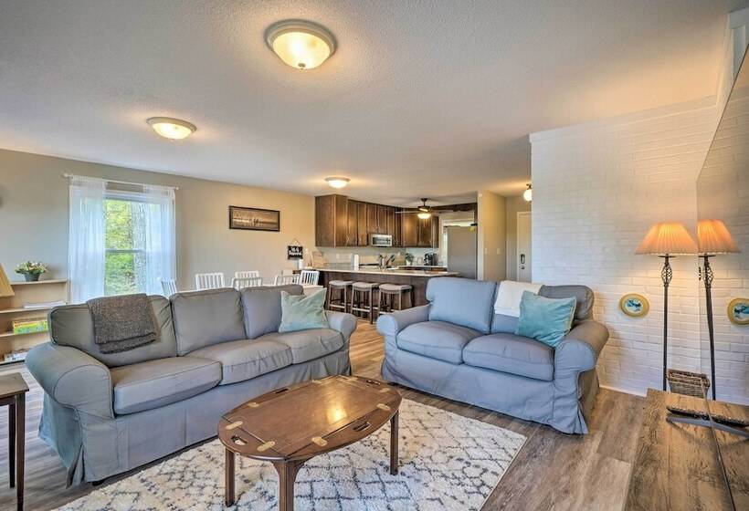 Waterfront Cottage W/ Boat Dock & 3 Decks!