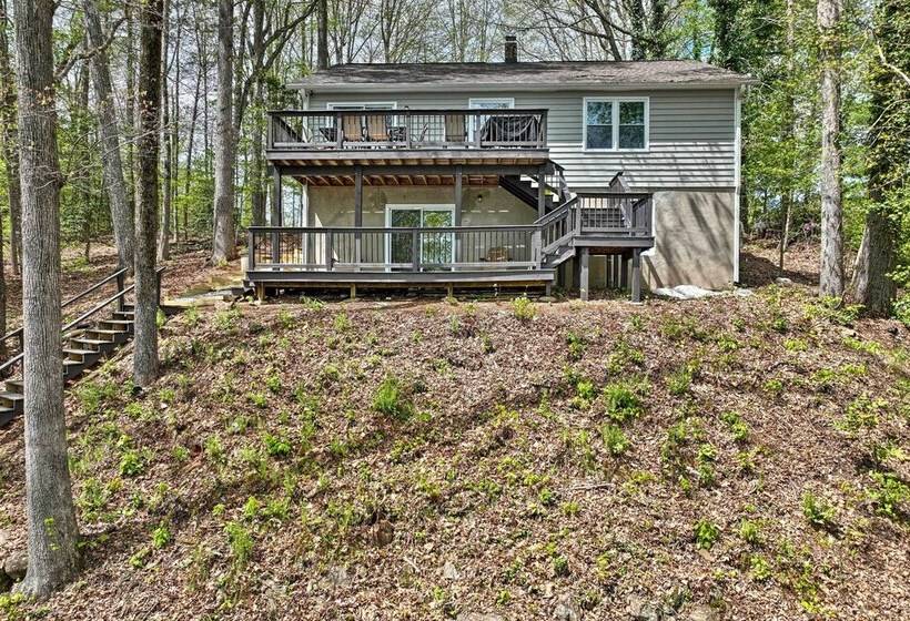 Waterfront Cottage W/ Boat Dock & 3 Decks!