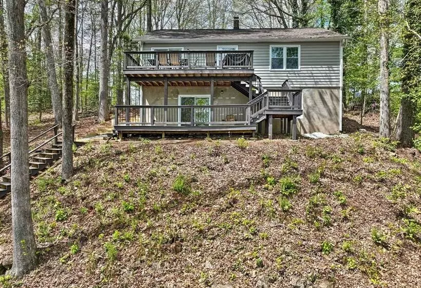 Waterfront Cottage W/ Boat Dock & 3 Decks!