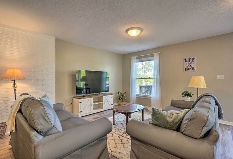 Waterfront Cottage W/ Boat Dock & 3 Decks!