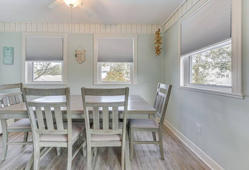 Oak Island Home W/ Pool: Walk To Long Beach!