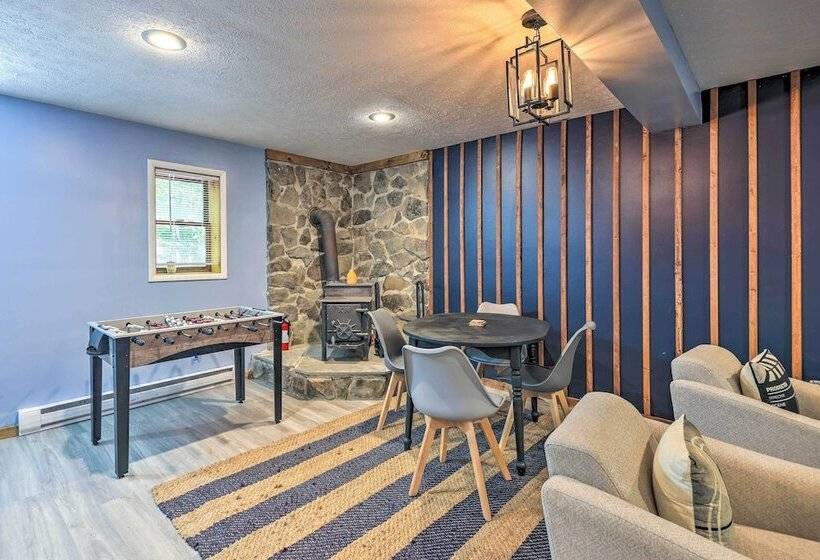 Wraparound Deck: Big Bass Lake Home In Gouldsboro