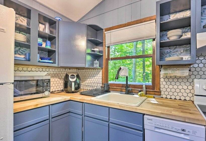 Wraparound Deck: Big Bass Lake Home In Gouldsboro