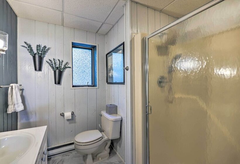 Wraparound Deck: Big Bass Lake Home In Gouldsboro