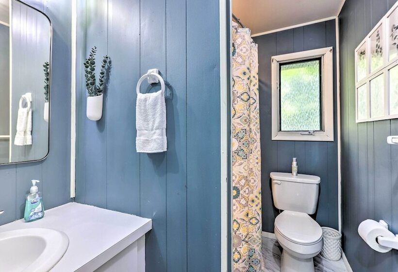 Wraparound Deck: Big Bass Lake Home In Gouldsboro