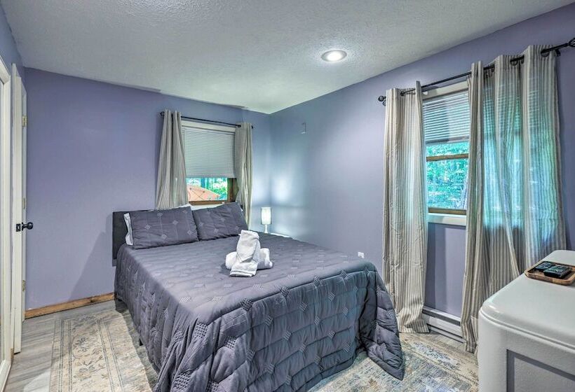 Wraparound Deck: Big Bass Lake Home In Gouldsboro