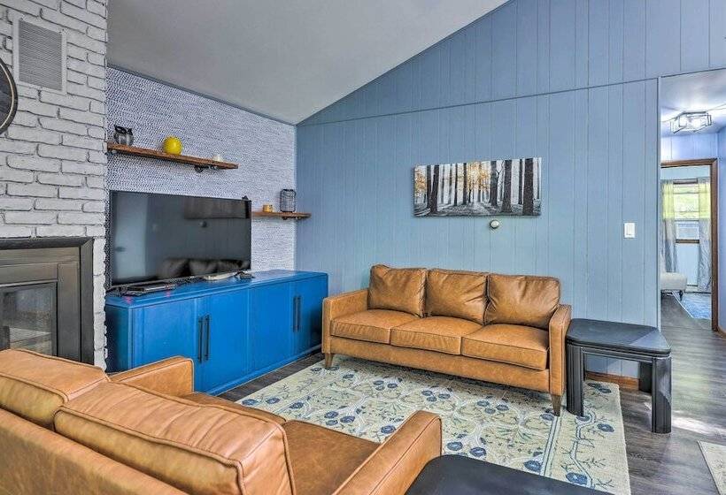 Wraparound Deck: Big Bass Lake Home In Gouldsboro