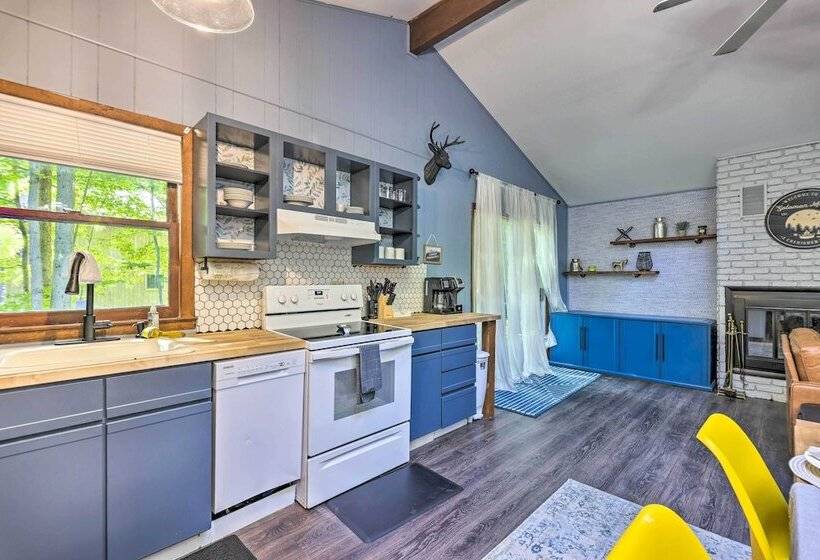 Wraparound Deck: Big Bass Lake Home In Gouldsboro