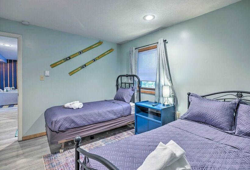 Wraparound Deck: Big Bass Lake Home In Gouldsboro