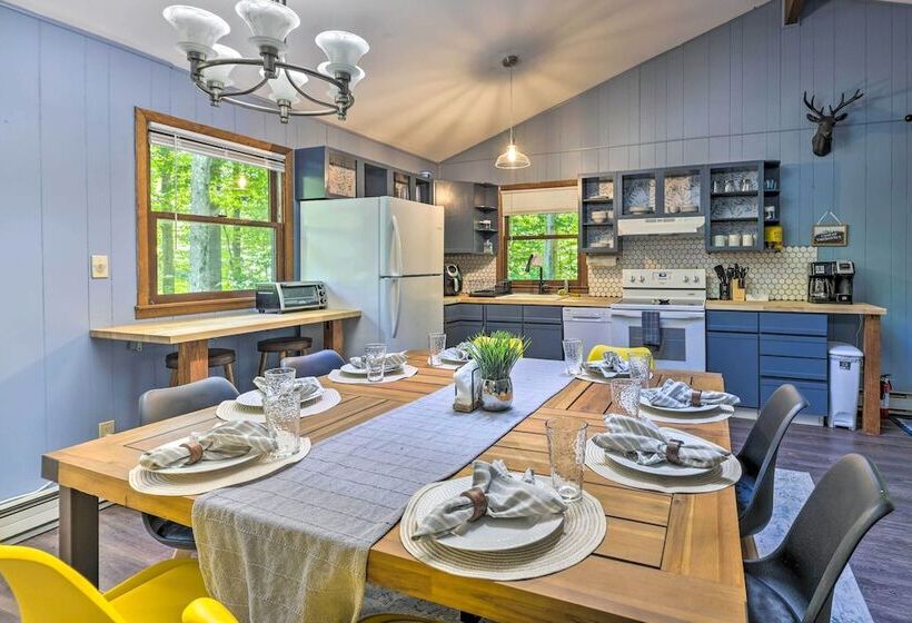 Wraparound Deck: Big Bass Lake Home In Gouldsboro