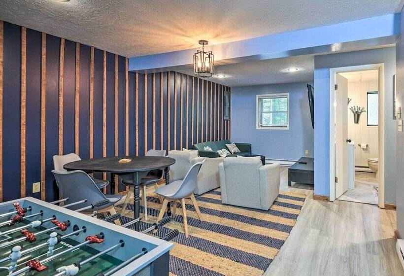 Wraparound Deck: Big Bass Lake Home In Gouldsboro