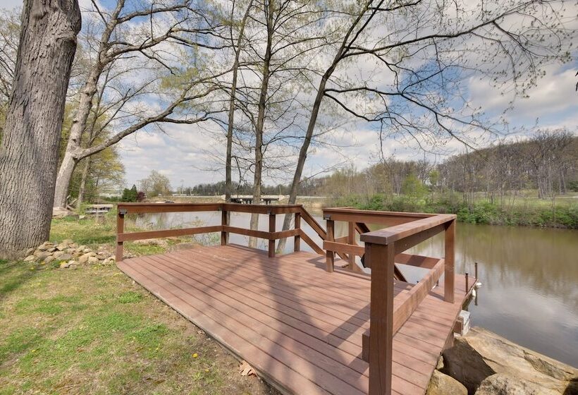Waterfront Home On Lake Milton: Dock, Hot Tub