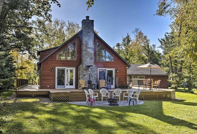 Elcho Escape W/ Private Dock On Post Lake!