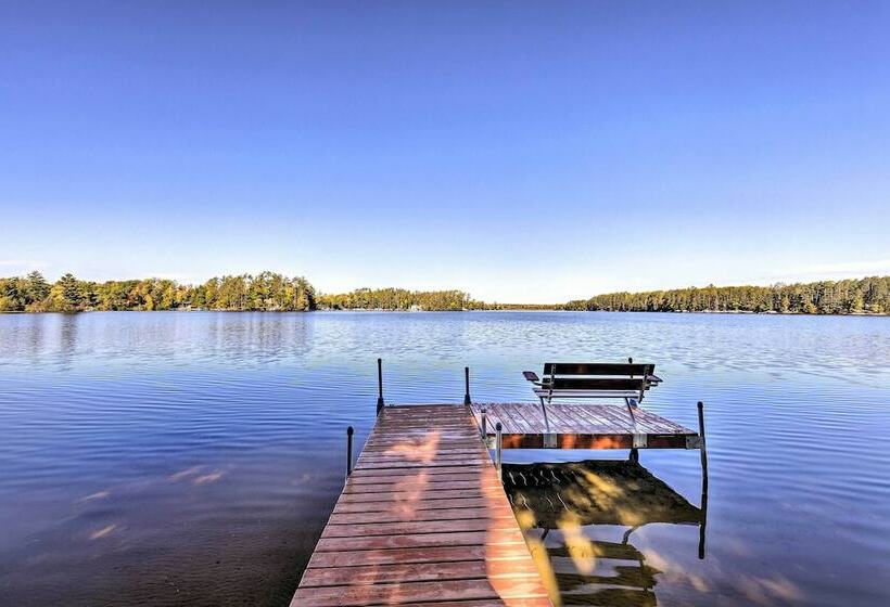 Elcho Escape W/ Private Dock On Post Lake!