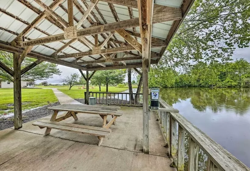 Waterfront Missouri Escape W/ Private Pond & Dock!