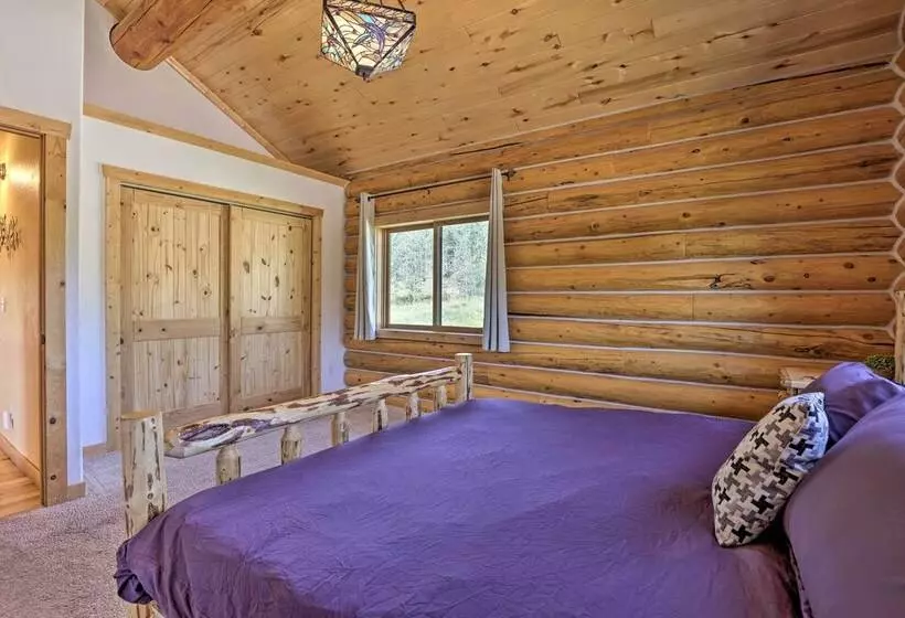 Spacious Fairplay Log Home W/ Patio & Fire Pit!