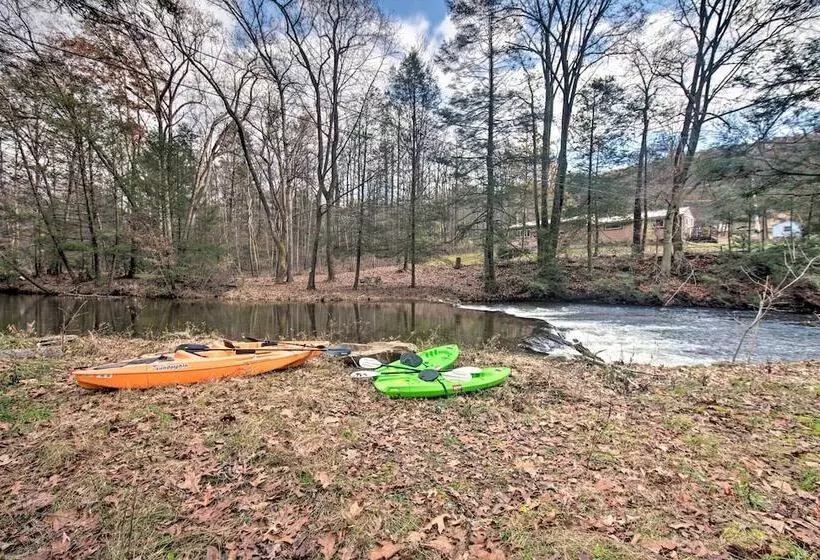 Creekside Stoney Cabin W/ 180 Ft Of River Frontage