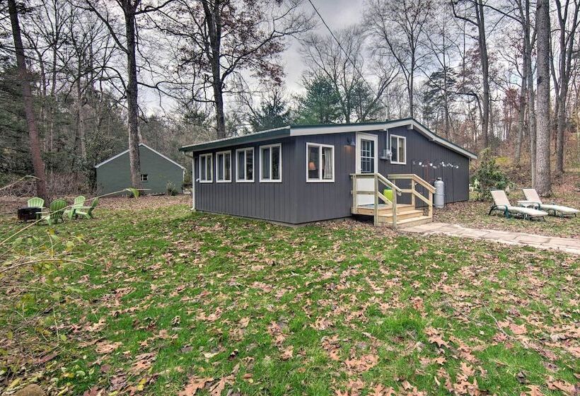 Creekside Stoney Cabin W/ 180 Ft Of River Frontage
