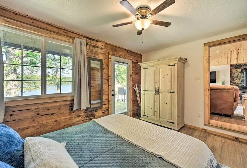 Frederic Lakefront Retreat W/ Dock & Patio!