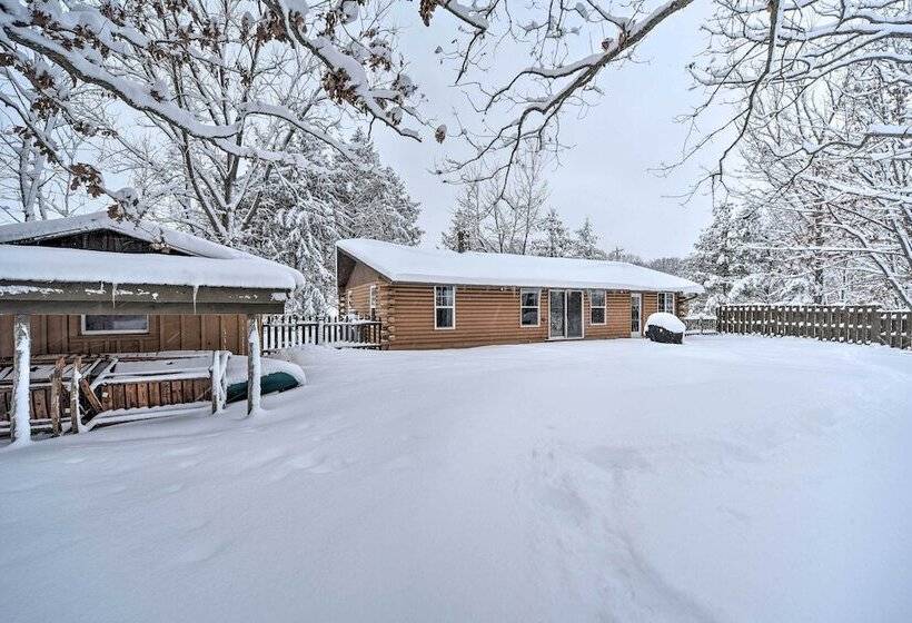 Frederic Lakefront Retreat W/ Dock & Patio!