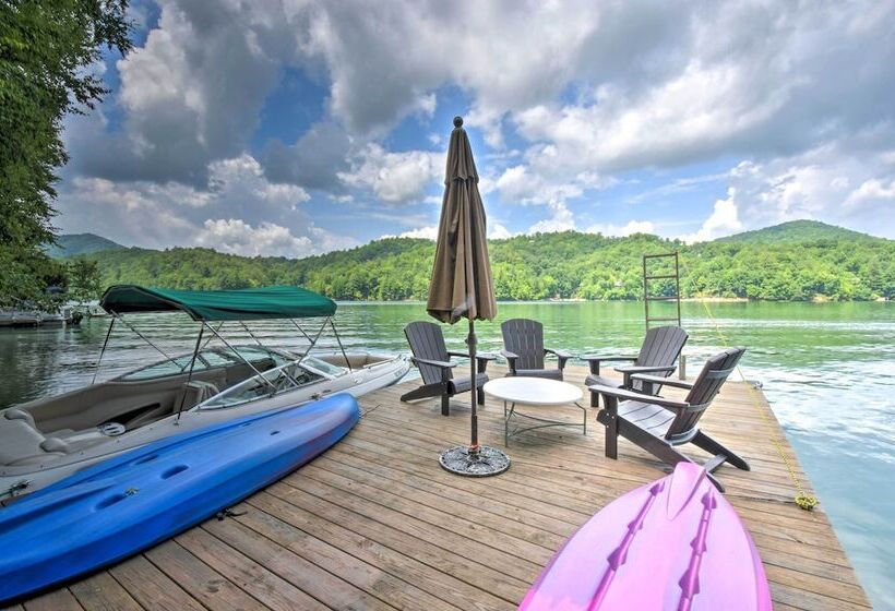 Nantahala Lake Family Home W/ Private Dock & Views