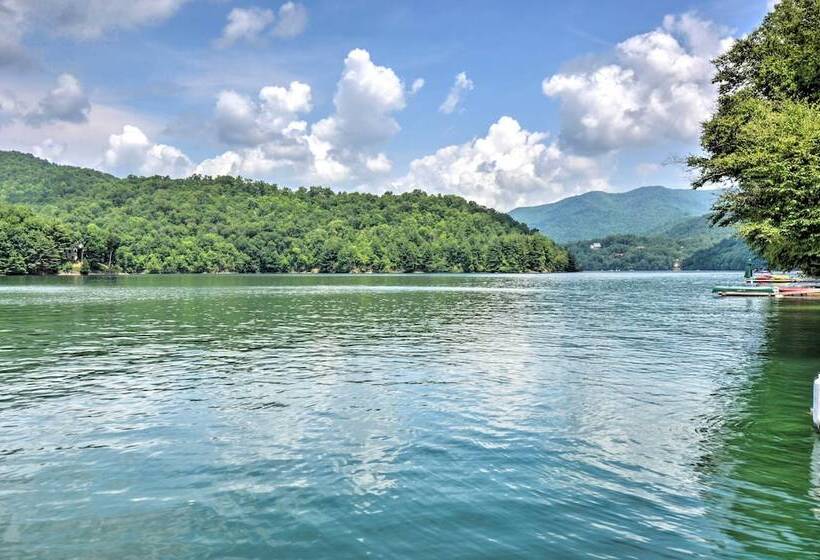 Nantahala Lake Family Home W/ Private Dock & Views