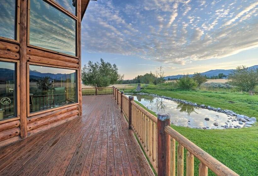 Stunning Driggs Retreat W/ Private Hot Tub & Pond!