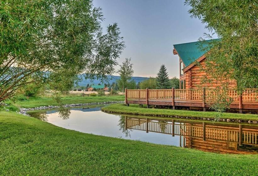 Stunning Driggs Retreat W/ Private Hot Tub & Pond!