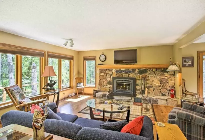 Tranquil Riverside Home W/ Wraparound Deck & Views