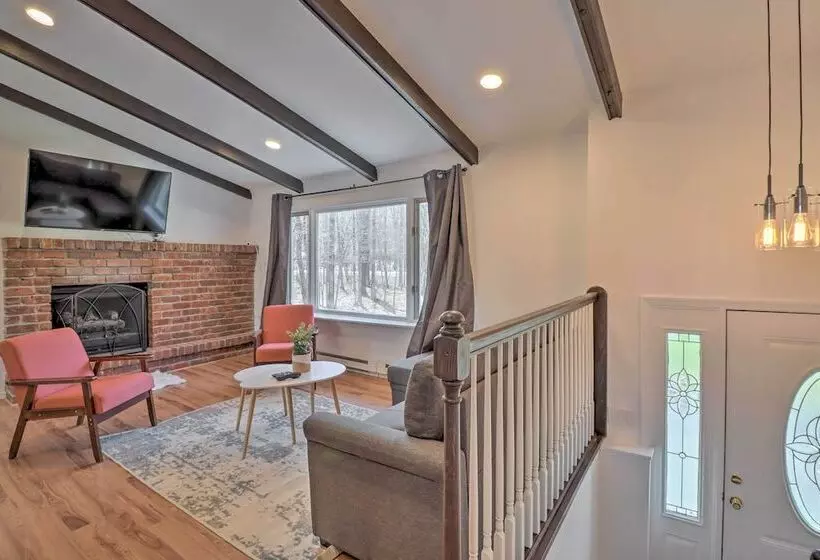 Sleek Albrightsville Home W/ Deck, Game Room