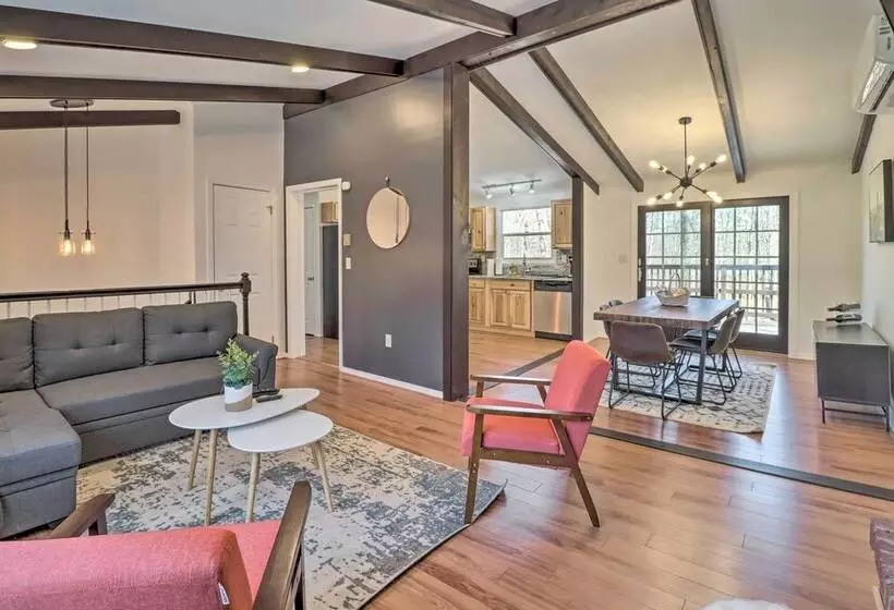 Sleek Albrightsville Home W/ Deck, Game Room