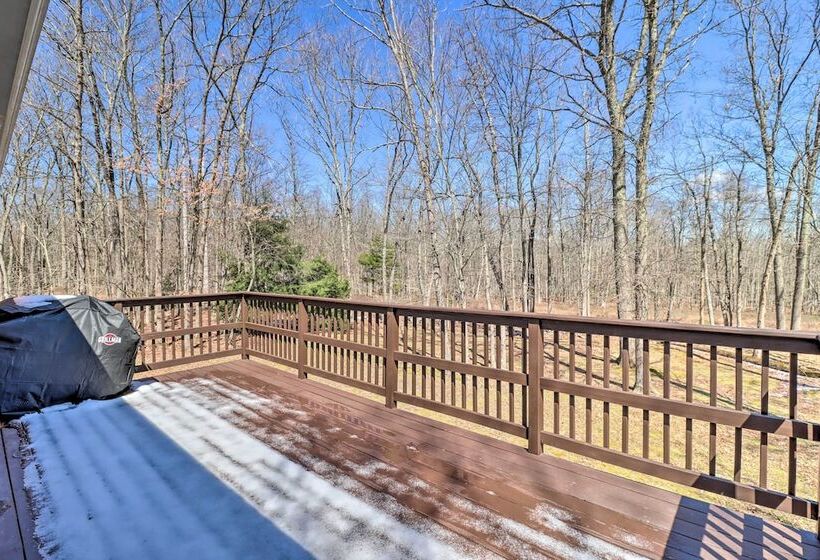 Sleek Albrightsville Home W/ Deck, Game Room