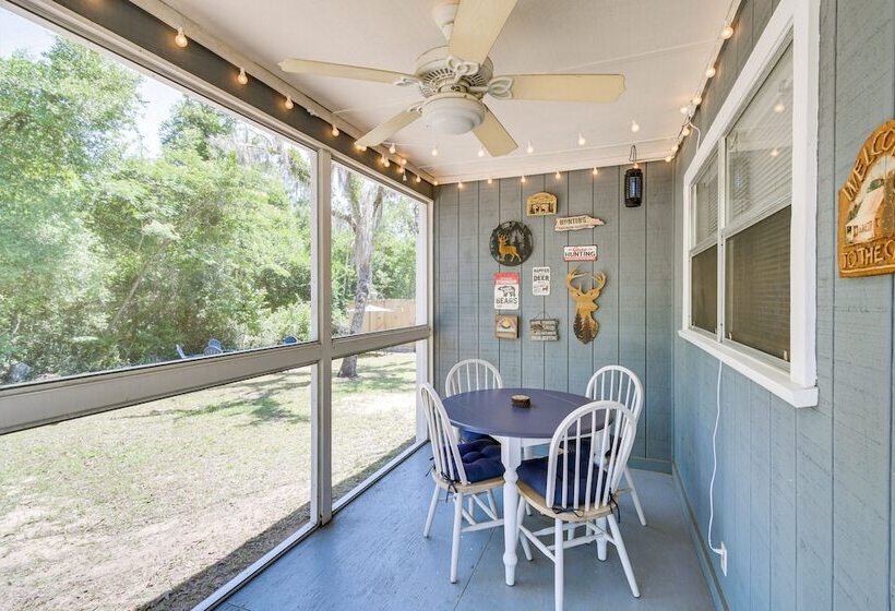 Pet Friendly Fort Mccoy Cabin W/ Fire Pit!