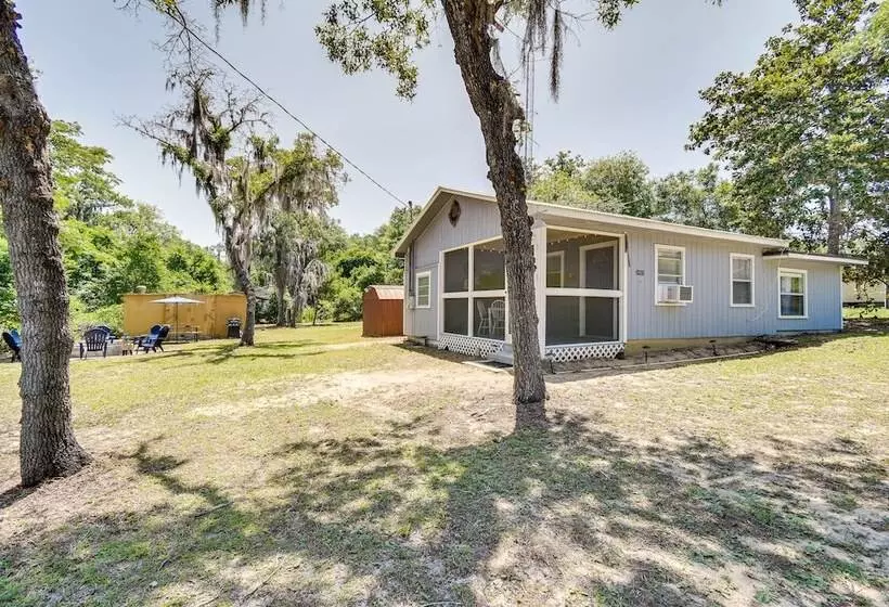 Pet Friendly Fort Mccoy Cabin W/ Fire Pit!