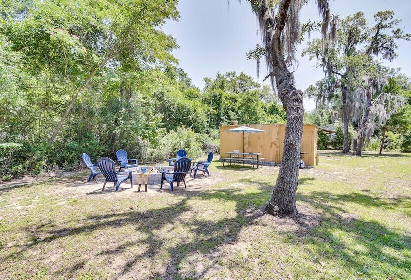 Pet Friendly Fort Mccoy Cabin W/ Fire Pit!