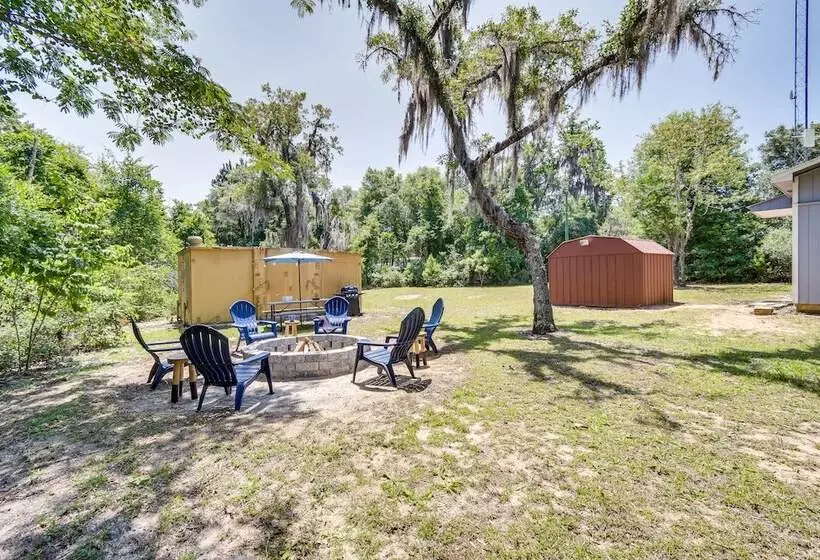 Pet Friendly Fort Mccoy Cabin W/ Fire Pit!