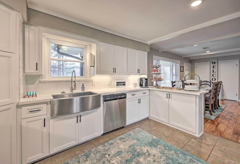 Deck & Views: Spacious Lake House Escape