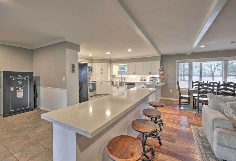 Deck & Views: Spacious Lake House Escape