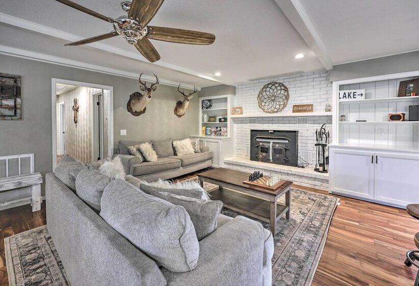 Deck & Views: Spacious Lake House Escape