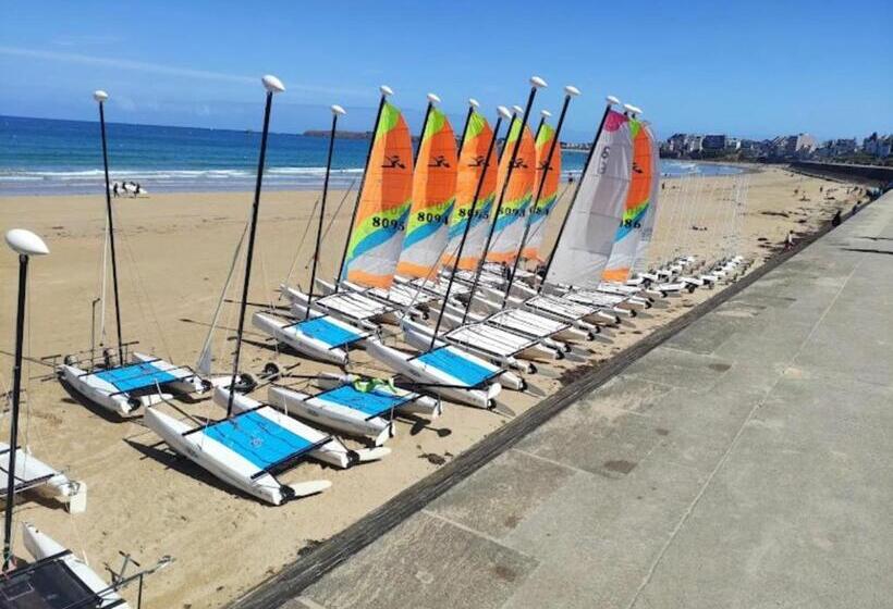 مبيت وإفطار Studio 3 Mn De La Plage Terrasse Vélos Proche De La Ville Fortifiée