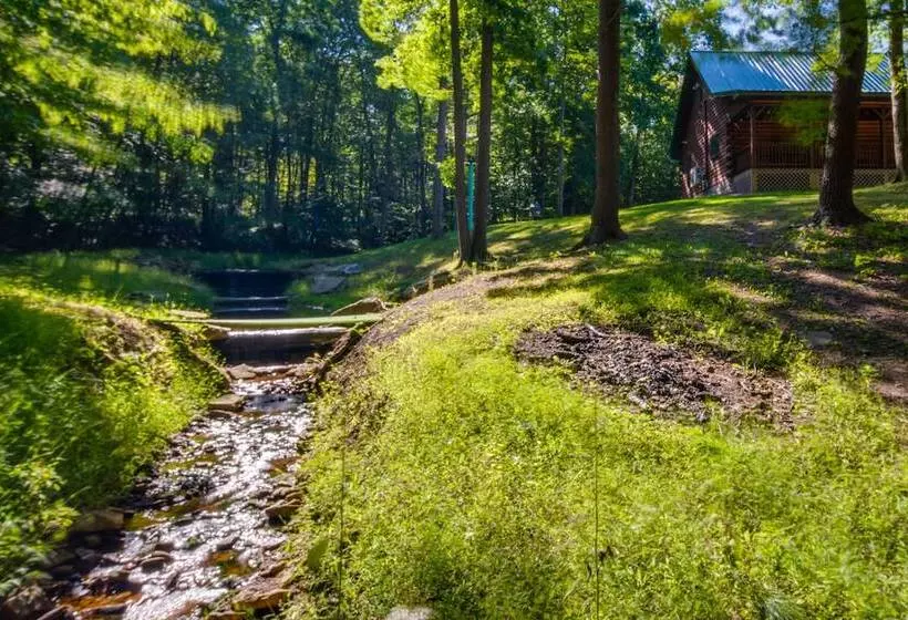 Secluded Cabin W/ On Site Creek + Trails!