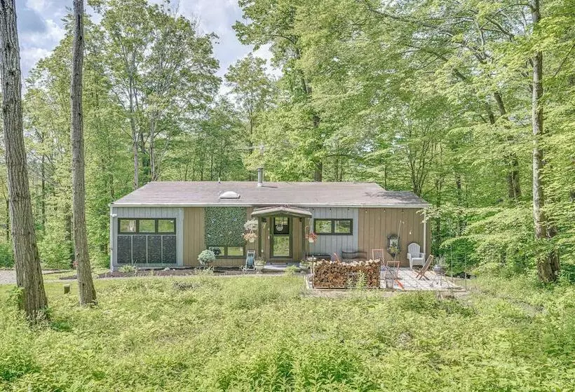 Alpine House  Modern Delevan Cabin On 2 Acres