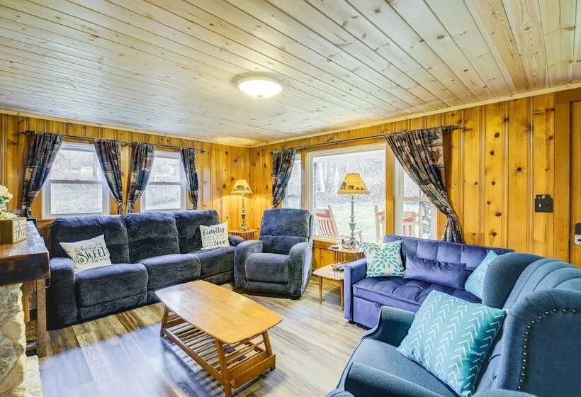 Furnished Deck: Rustic Cabin In Cosby!