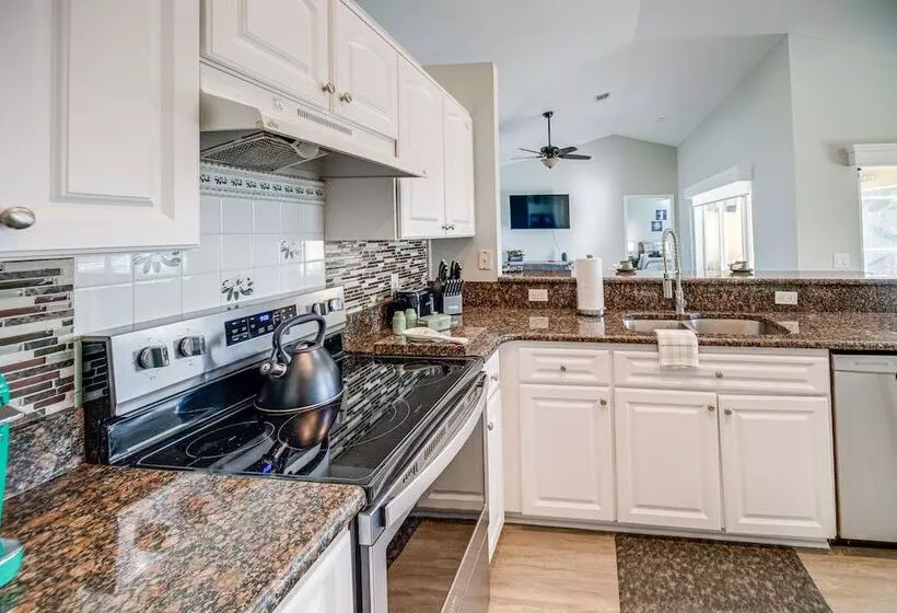Dock & Fenced Yard: Canal Front Cape Coral Home!